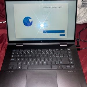 HP x360 envy 15 touch screen